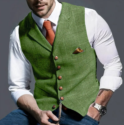 Modische Karo-Weste Herren Elegant