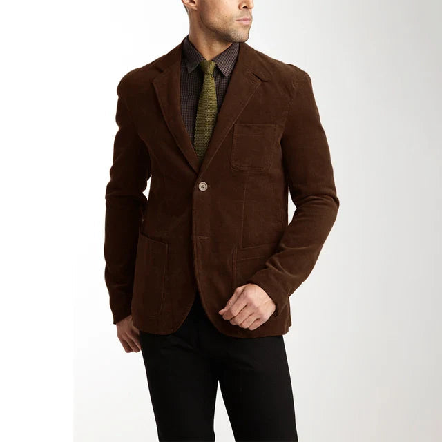 Herren Cordjacke Elegant Braun