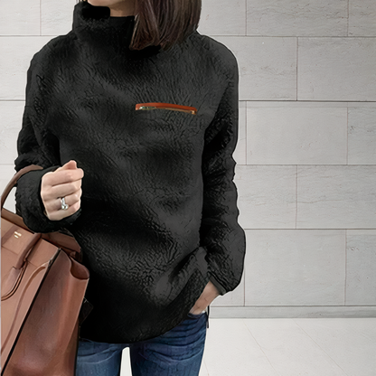 Stylischer Wollpullover mit Rollkragen