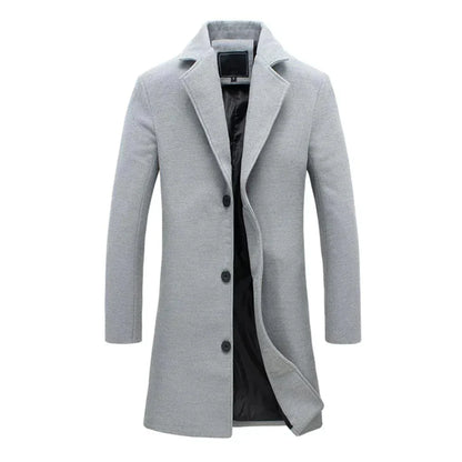 Herren Winterjacke Reverskragen Warm