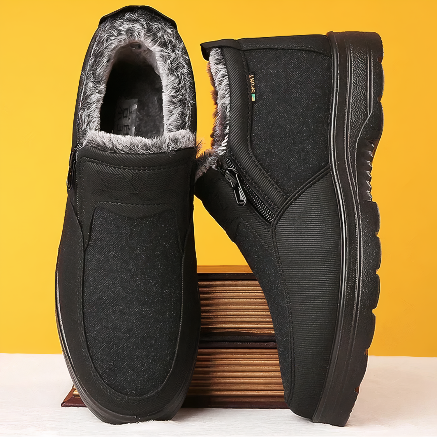Winterstiefel Warm Gefüttert Komfortabel - IdealeKleiden