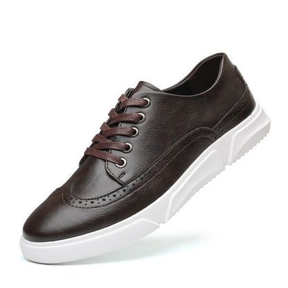 Stilvolle Herren Sneaker Leder Schuhe