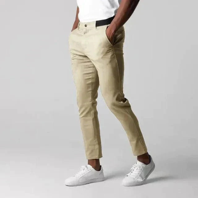 Herren Stretch Chino Hosen Elegant