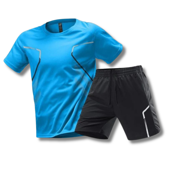 Fitness Set Herren: T-Shirt &amp; Shorts Sportbekleidung