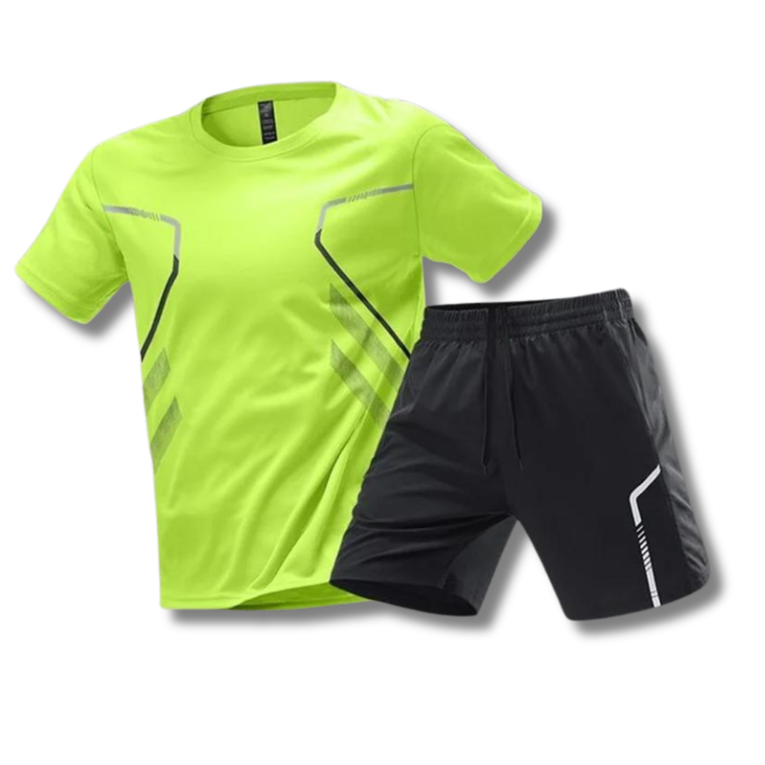 Fitness Set Herren: T-Shirt &amp; Shorts Sportbekleidung