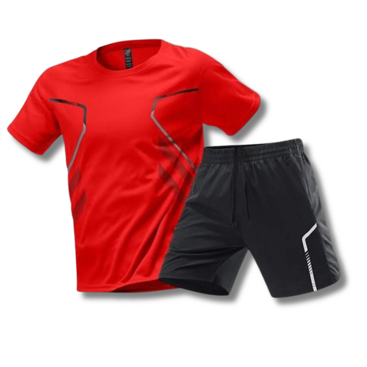 Fitness Set Herren: T-Shirt &amp; Shorts Sportbekleidung