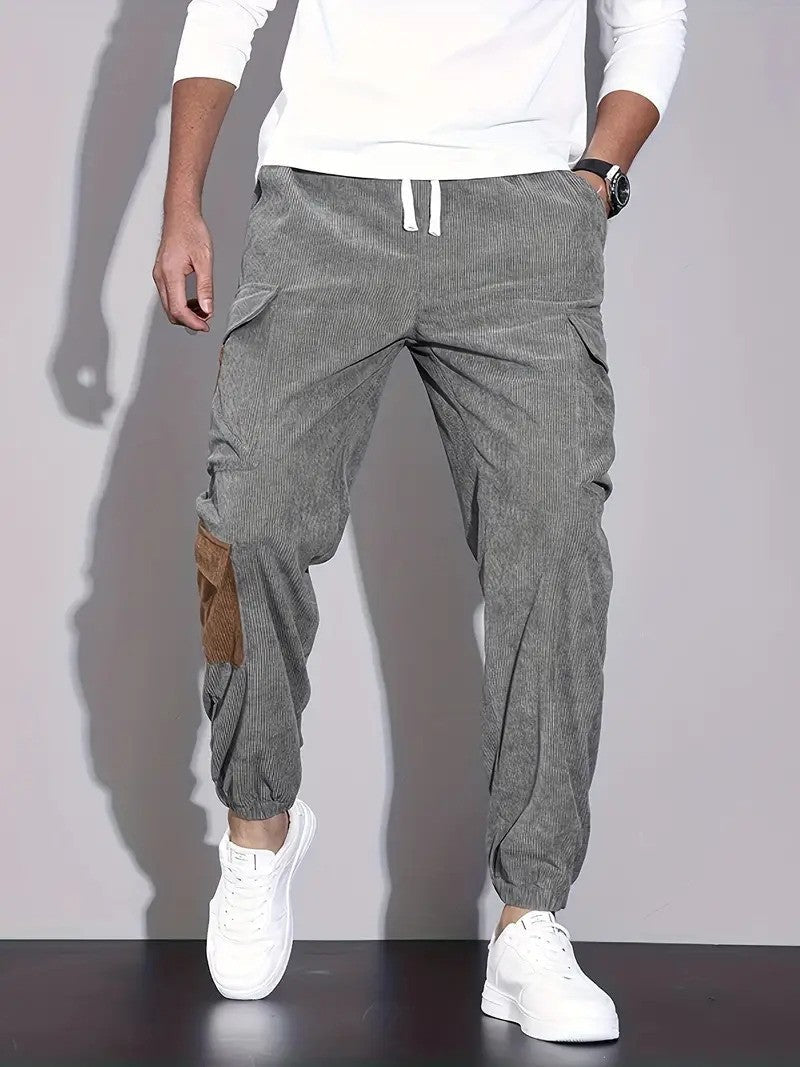 Herren Cordhose Bequem Lässig