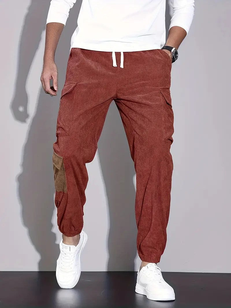 Herren Cordhose Bequem Lässig