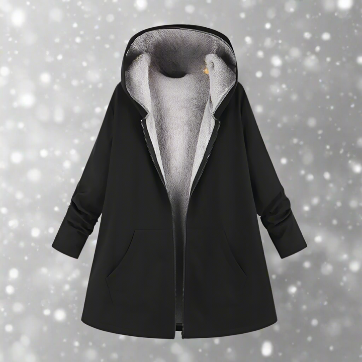 Wasserabweisende Winterjacke Kapuze Reißverschluss