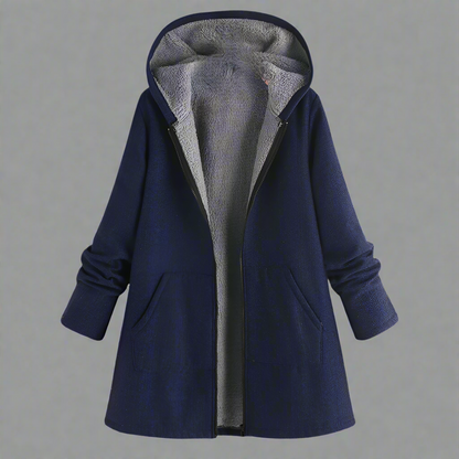 Wasserabweisende Winterjacke Kapuze Reißverschluss