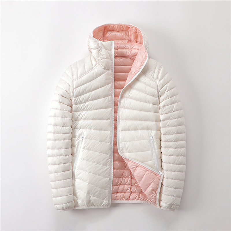 Dünne Frauen Winterjacke Kapuze Puffer Mantel - IdealeKleiden
