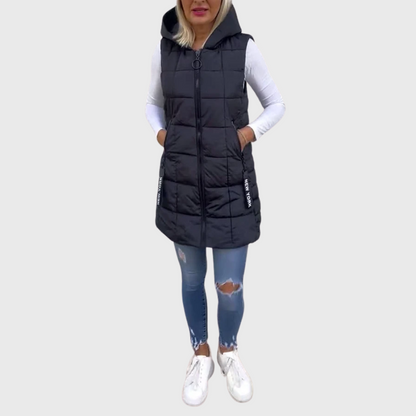 Damen Winterjacke Ärmellos Warm Isoliert