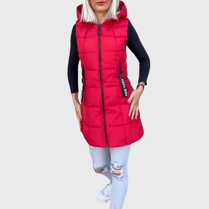 Damen Winterjacke Ärmellos Warm Isoliert