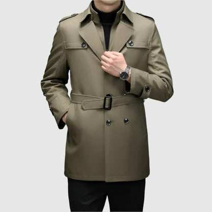 Stylischer Doppelreihen-Windbreaker Veneti - IdealeKleiden