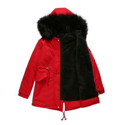 Stylische Damen-Parka Wintermantel Warm & Modern