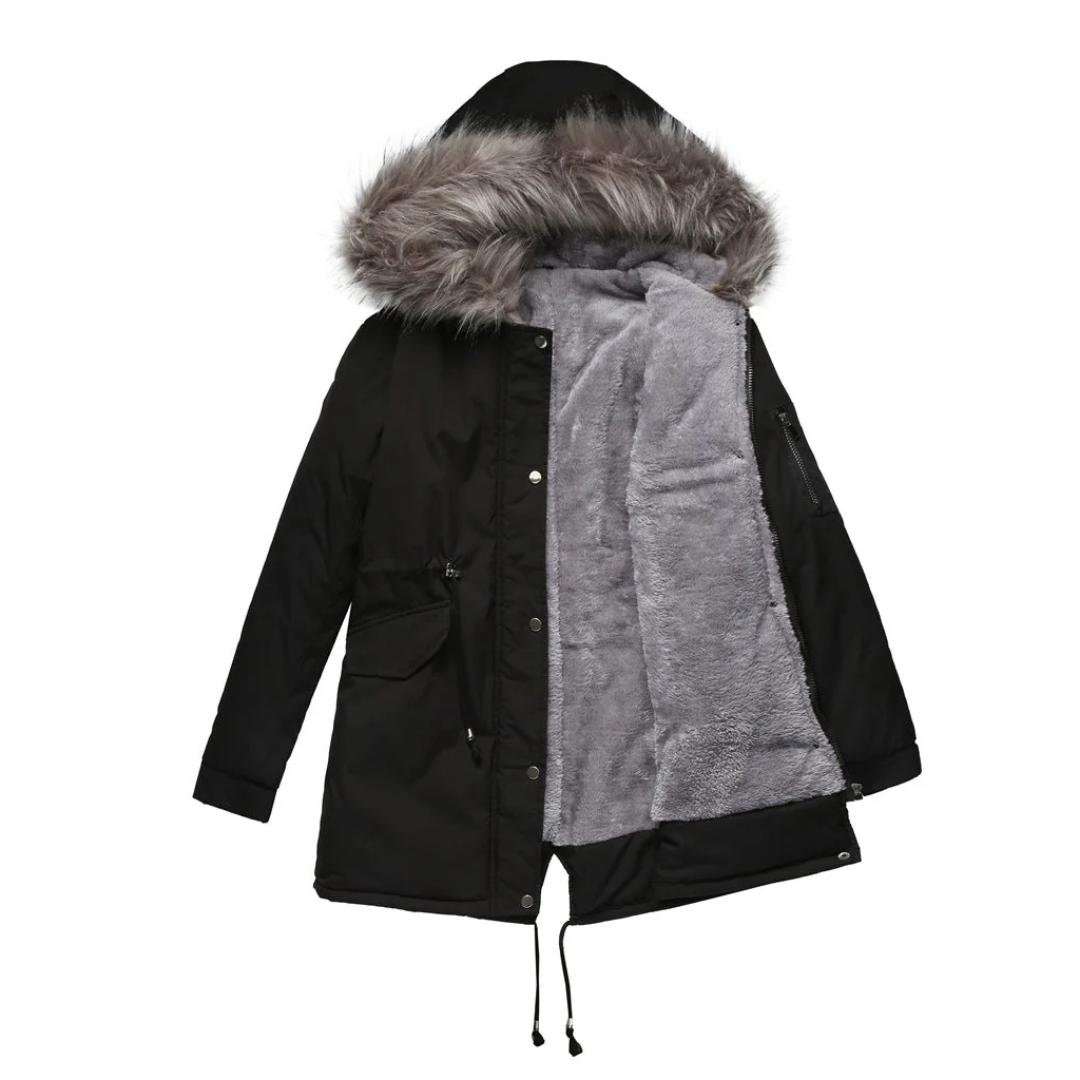 Stylische Damen-Parka Wintermantel Warm & Modern
