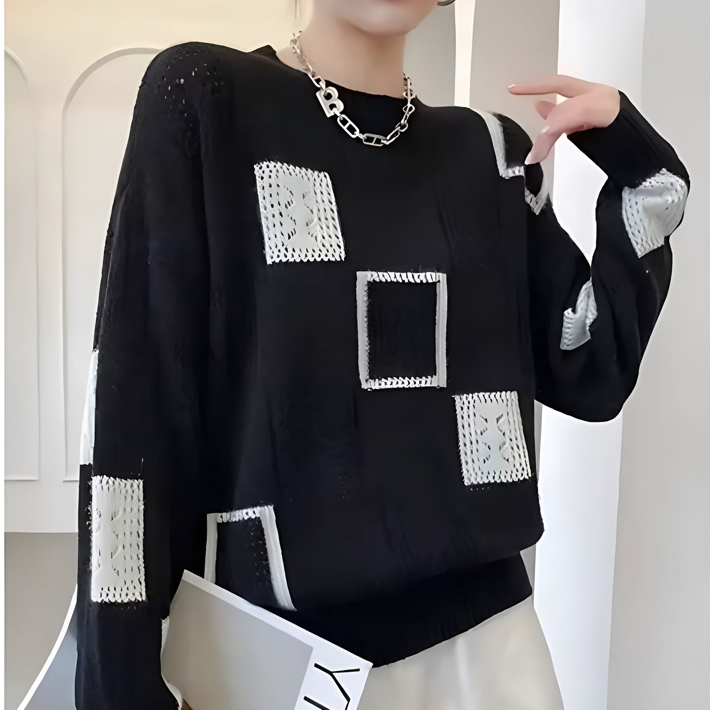Damenschal Strickpullover Elegant