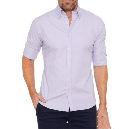 Herren Anzughemd Modern Knopfleiste