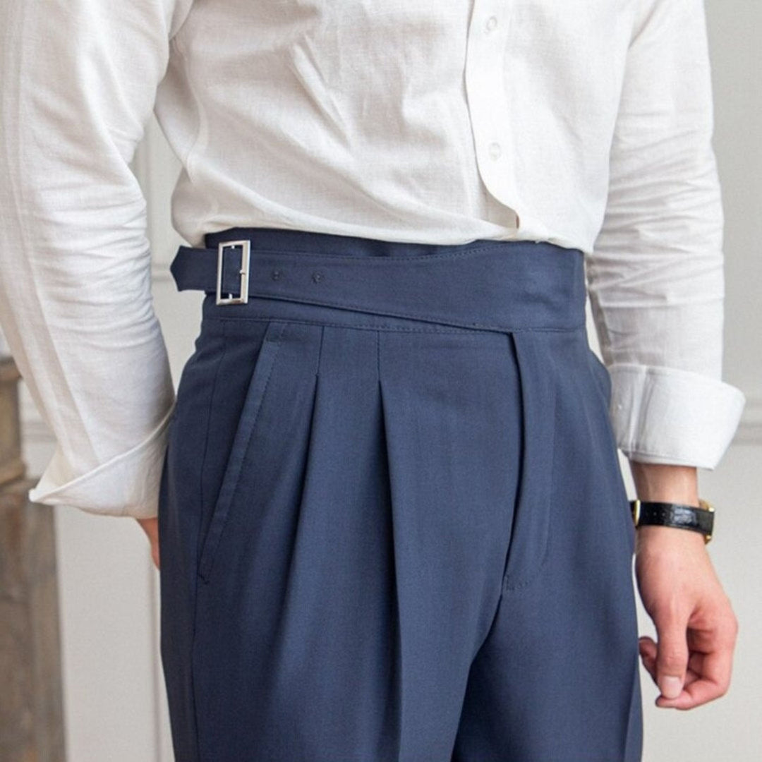 Herren Anzughose Hohe Taille Elegant
