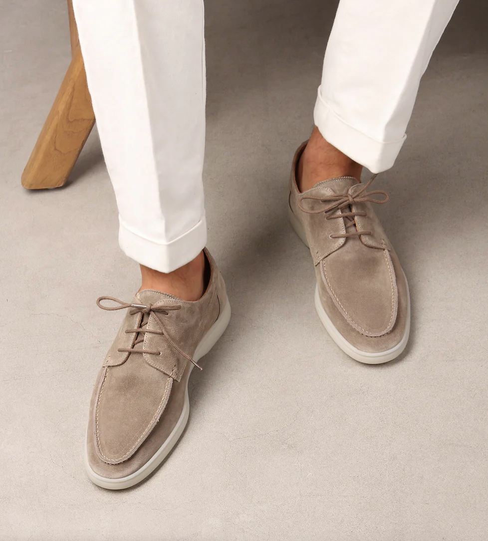 Elegante Herrenschuhe Leder Braun
