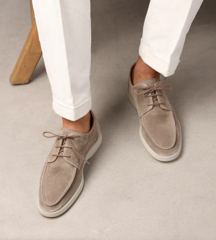 Elegante Herrenschuhe Leder Braun