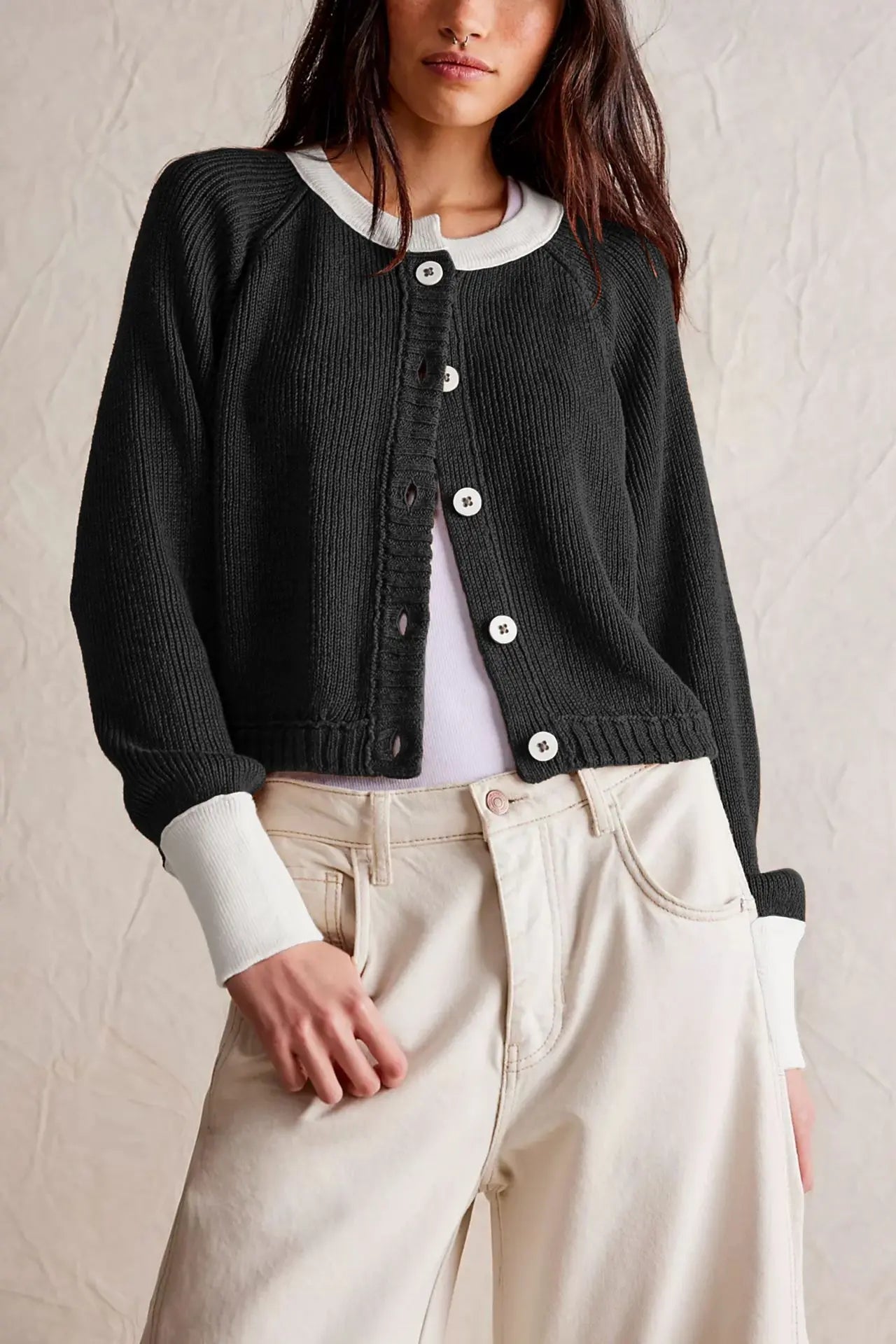 Damen Cardigan Langärmlig Trendig