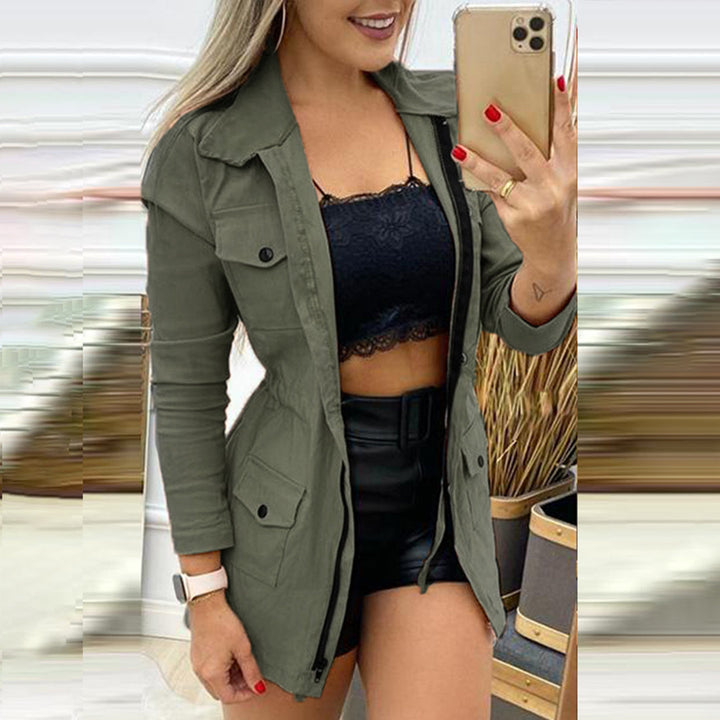 Stilvolle Herbstjacke Frauen Modern