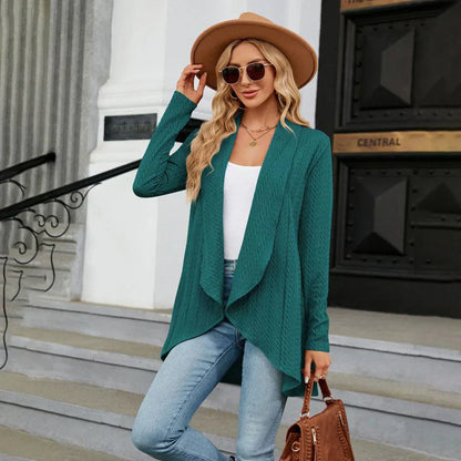 Damen Cardigan Langarm Herbst Chic