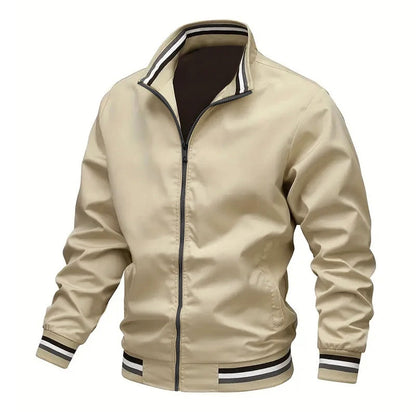 Herren Windbreaker Stehkragen Jacke