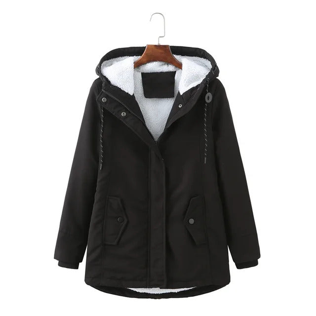 Kapuzenmantel Damen Winter Schick &amp; Zeitlos