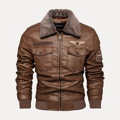 Elegante Lederjacke Traditionell