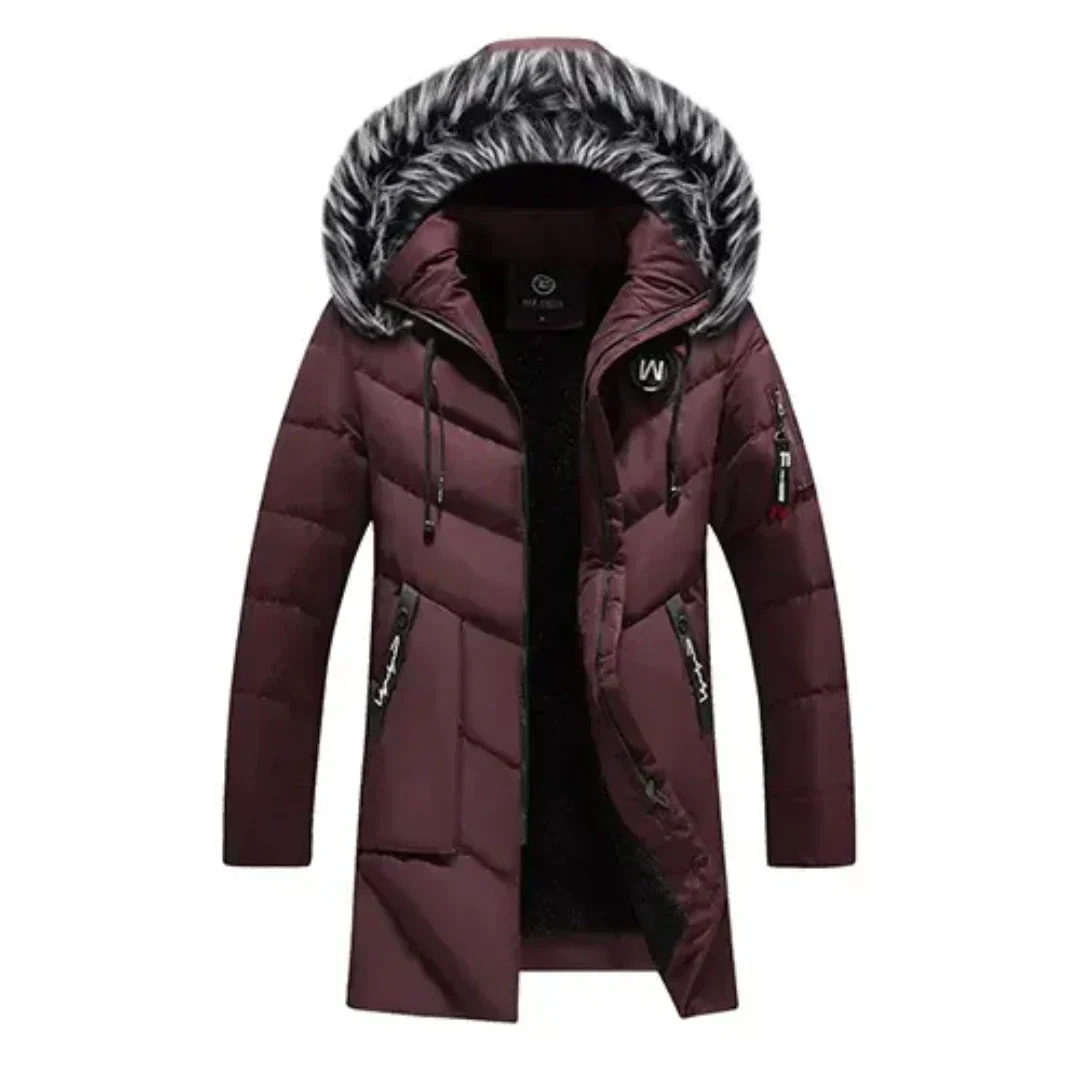 Herren Winterjacke Kapuze Leicht Isoliert