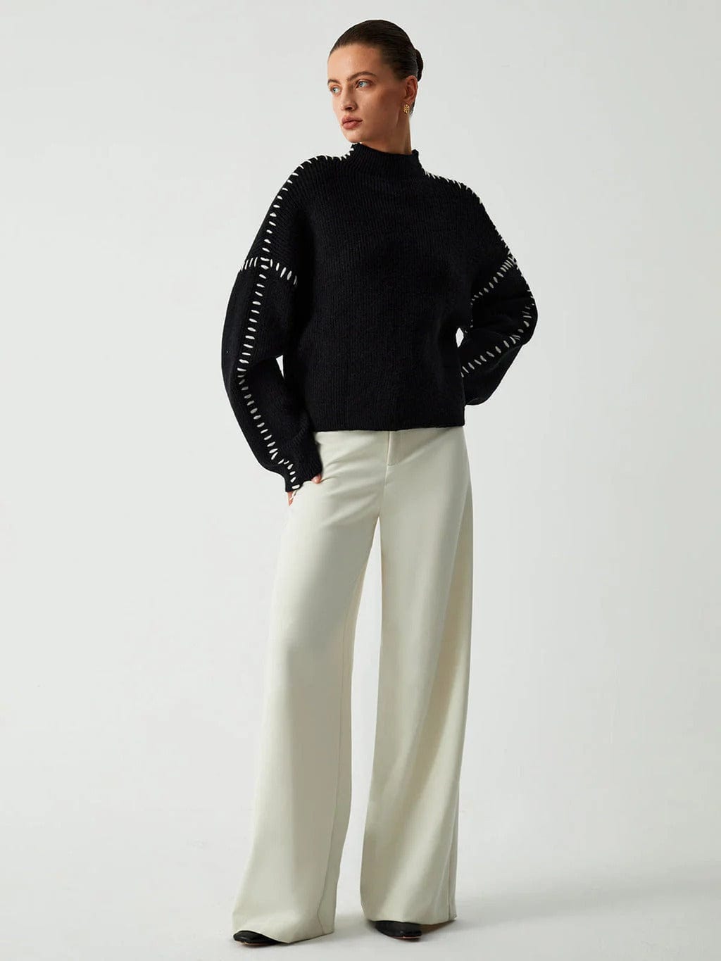 Damenpullover Elegantes Design Wintermodell