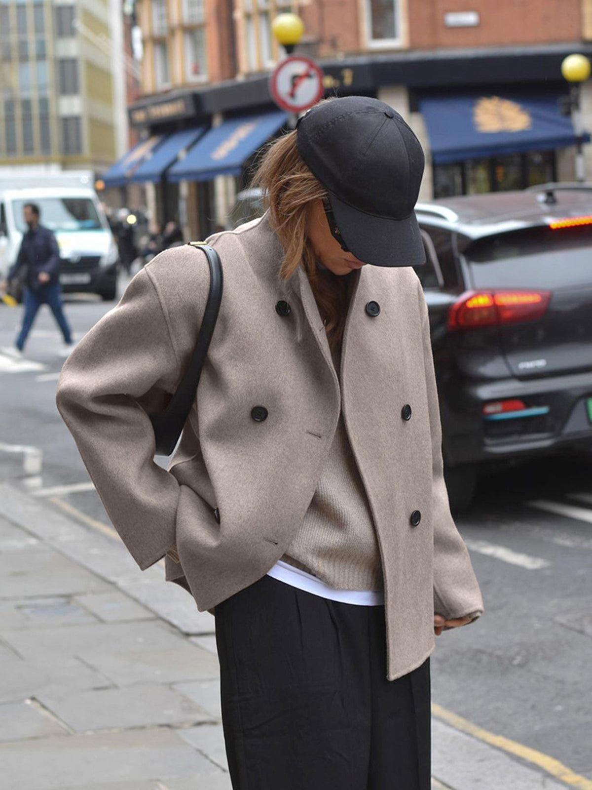 Stylische Button-Down-Jacke Damen - IdealeKleiden