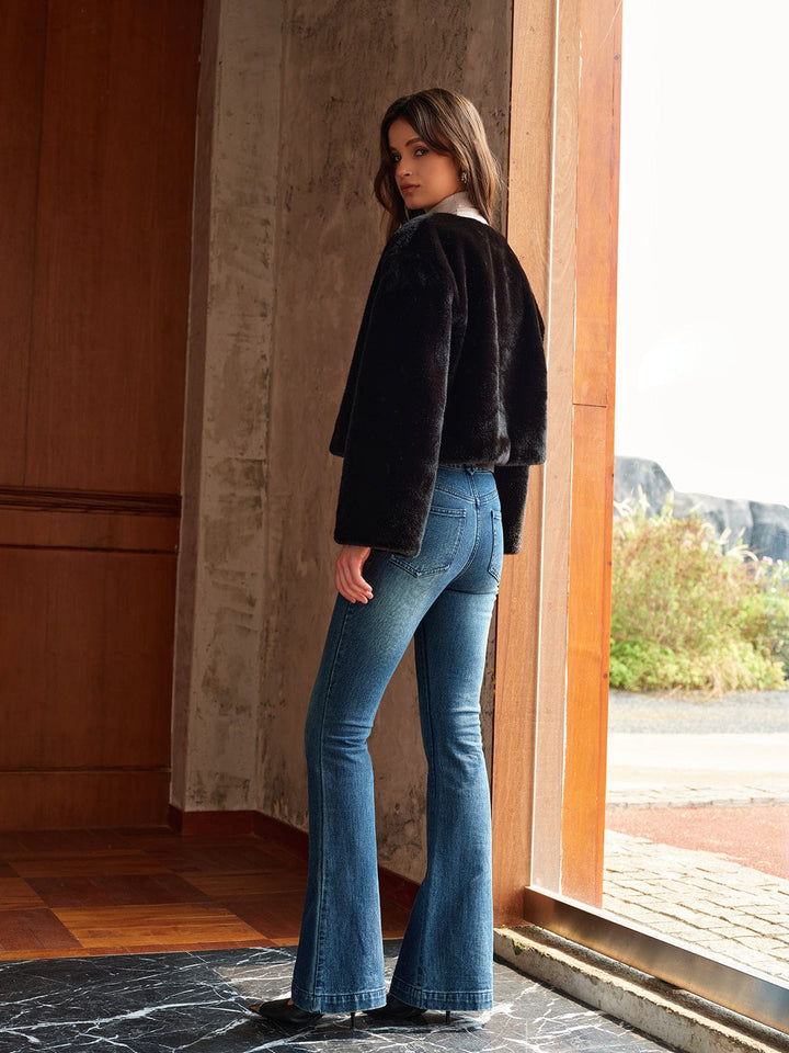Kunstfelljacke Damen Stilvoll &amp; Modern - IdealeKleiden