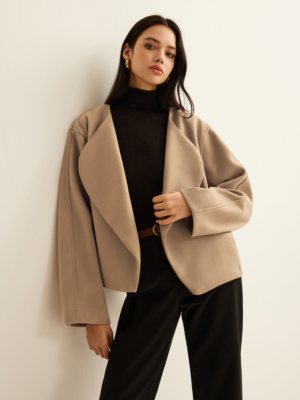 Elegante Damenjacke Revers Style