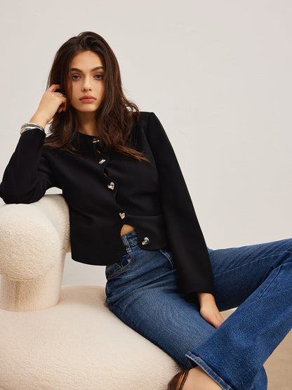 Klassische Damenjacke Bequem Regular Fit