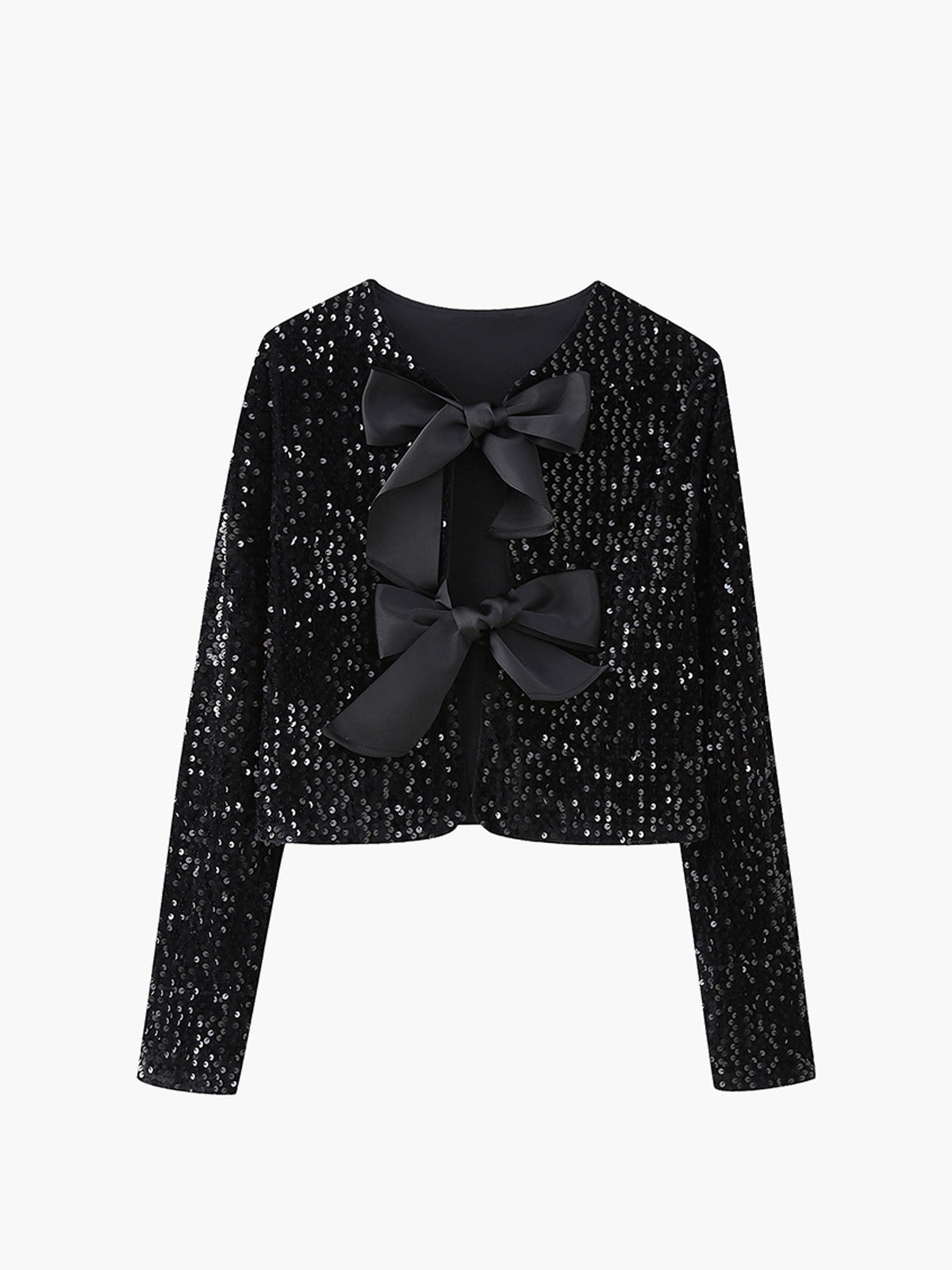 Elegante Damenjacke Samt Blumen Muster
