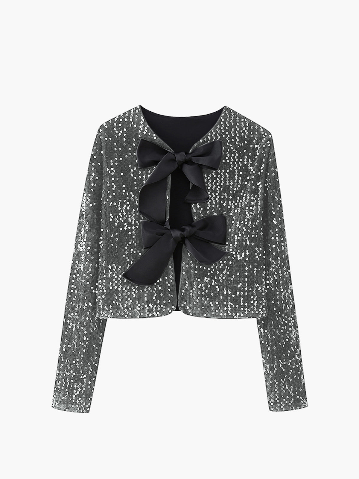 Elegante Damenjacke Samt Blumen Muster