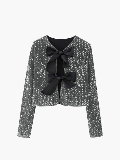 Elegante Damenjacke Samt Blumen Muster