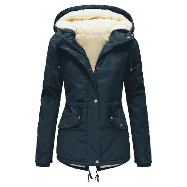 Stylische Winterjacke Gefüttert Warm