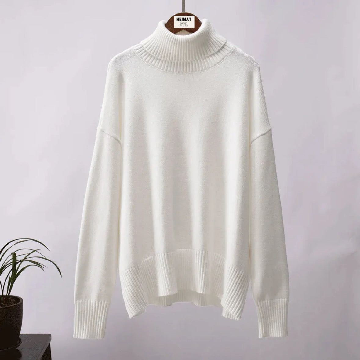 Bequemer Damen Pullover Locker Geschnitten