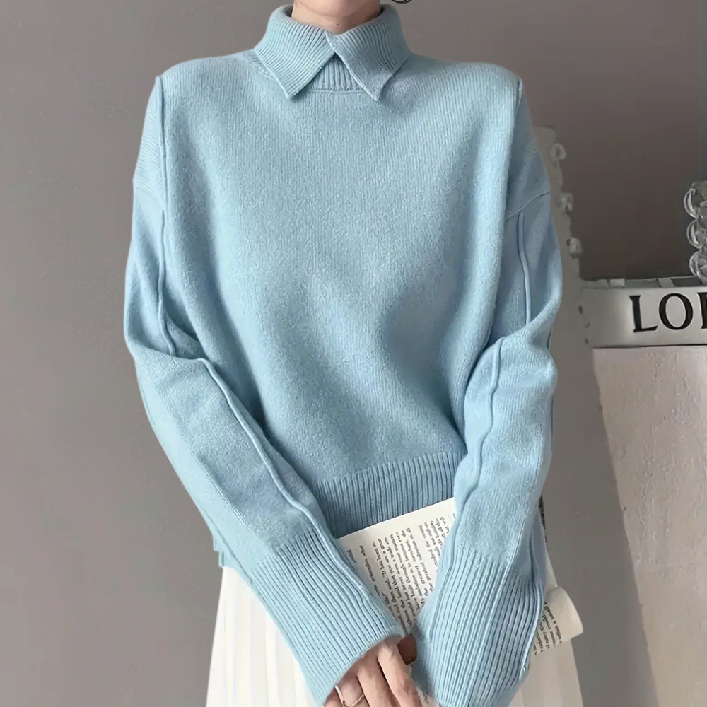 Eleganter Frauenpullover Gehäkelt Modern