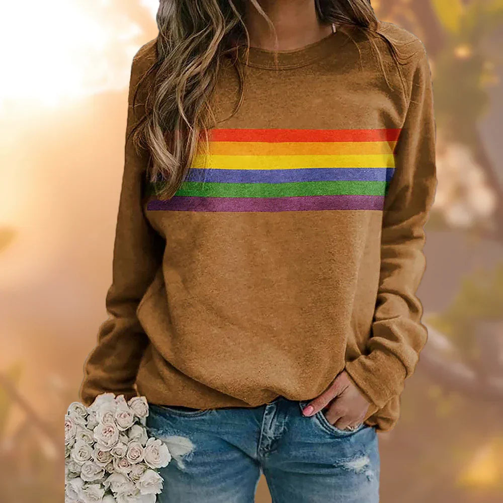 Weicher Pullover Regenbogen Design