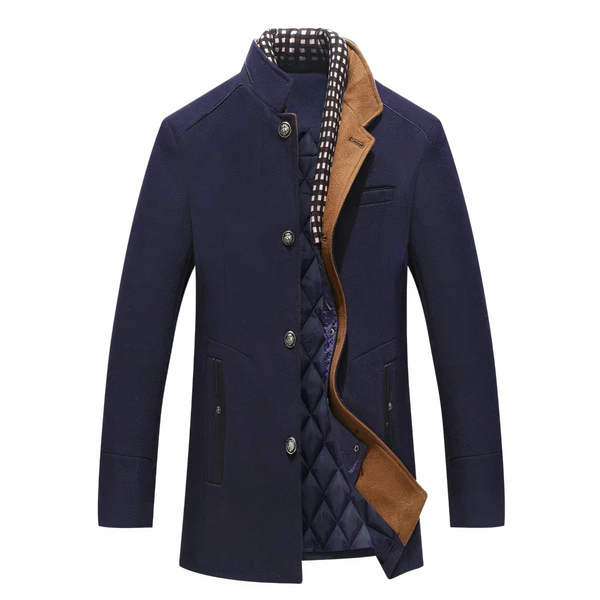 Herren Wintermantel Warm Wolle