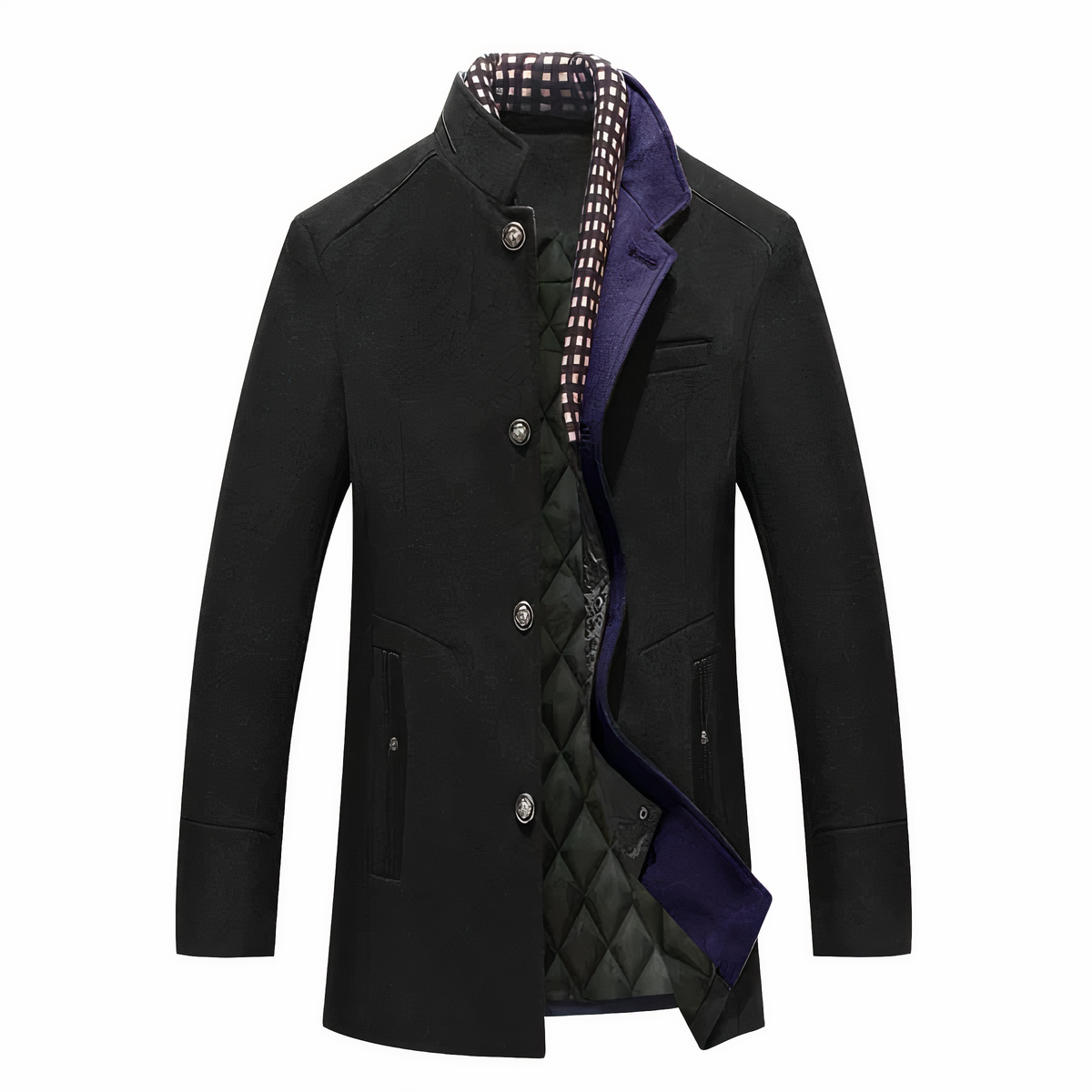 Herren Wintermantel Warm Wolle