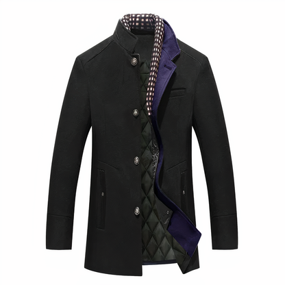 Herren Wintermantel Warm Wolle