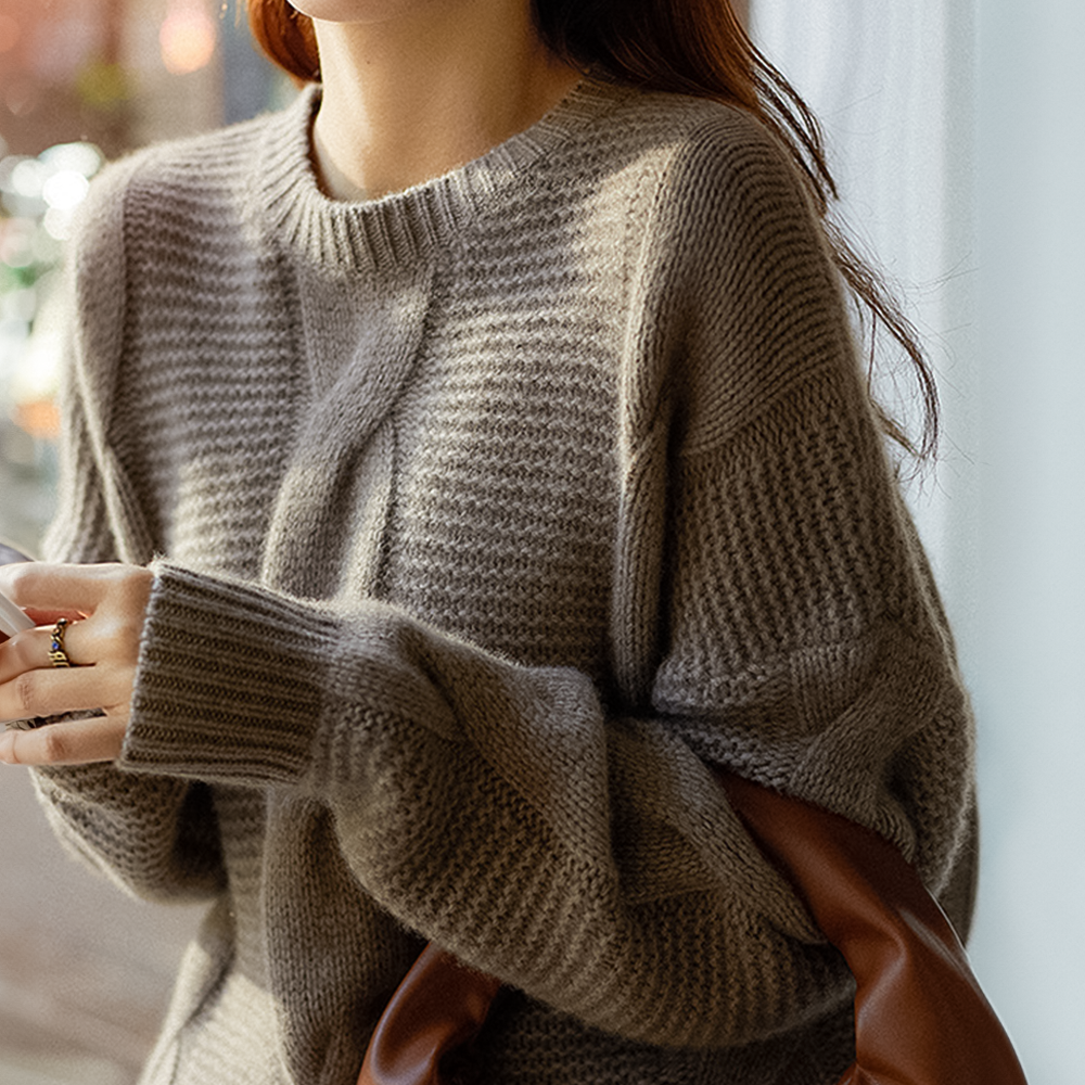 Luxus Pullover Cashmere Strick Design