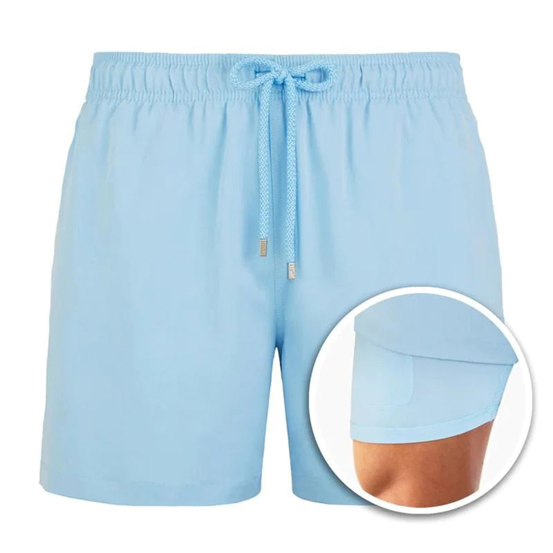 Herren Boardshorts 2-in-1 Kordelzug Badeshorts