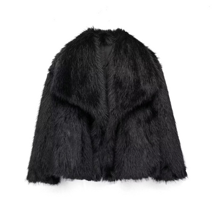 Elegante Damenjacke Faux Pelz